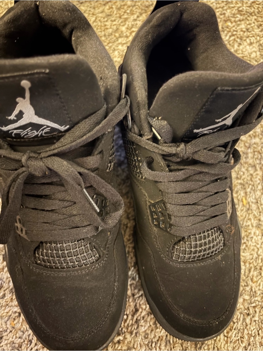 Nike Air Jordan Men's Black "Cat" Basketball Shoes